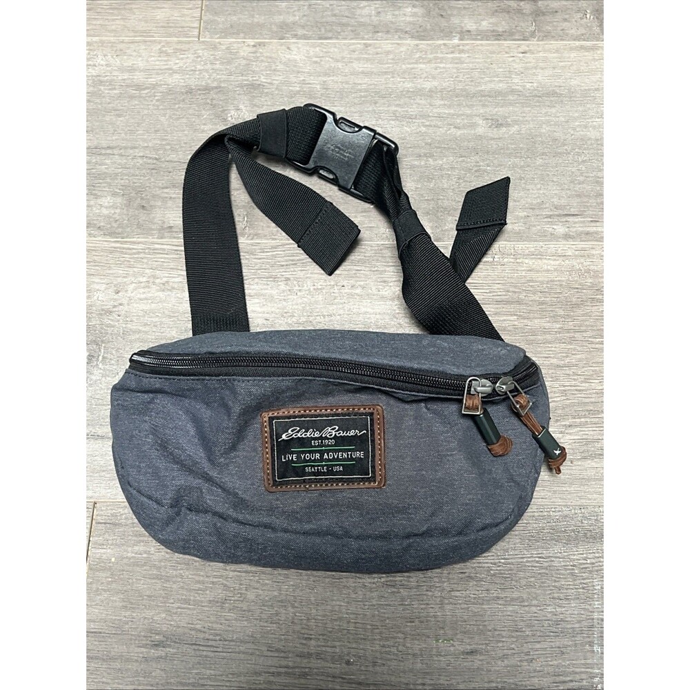 Eddie Bauer  Canvas Waist Pack Fanny Pack. Adjustable Live Your Adventure